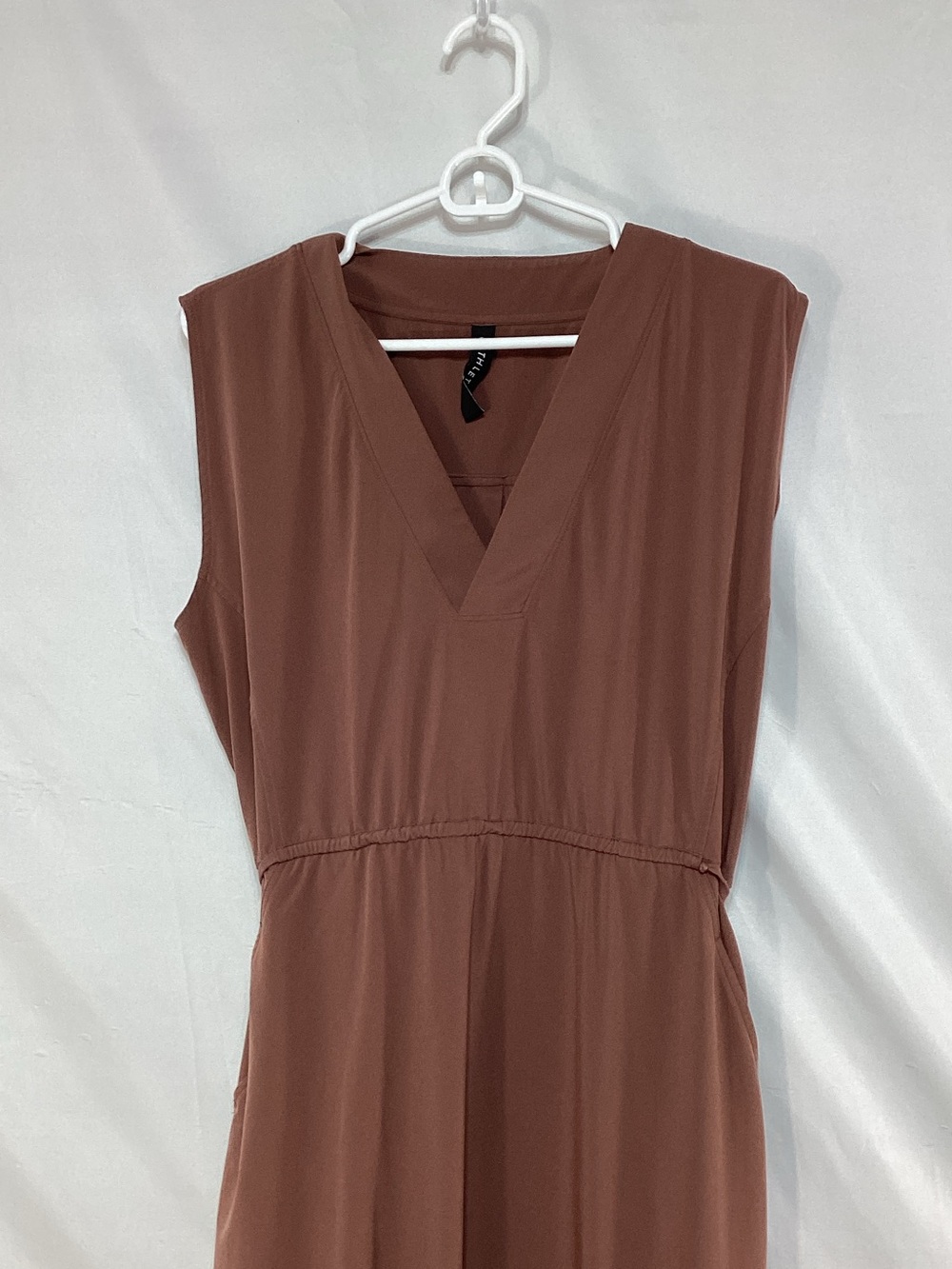 Athleta MT Sleeveless V-Neck Maxi Dress — Warm Brown - Picture 2 of 12